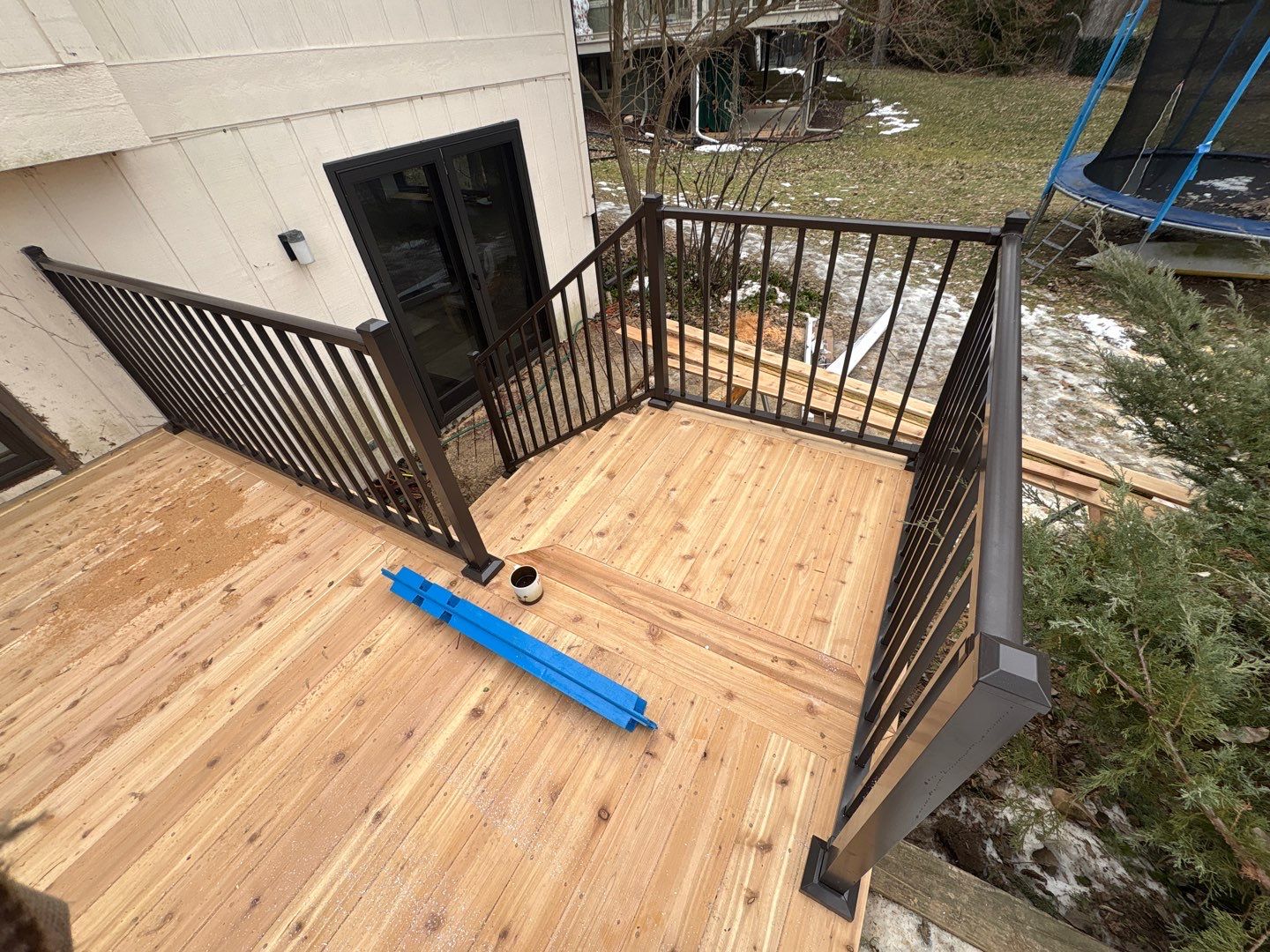 East Lansing - Deck - Cedar Decking - Westbury Railing