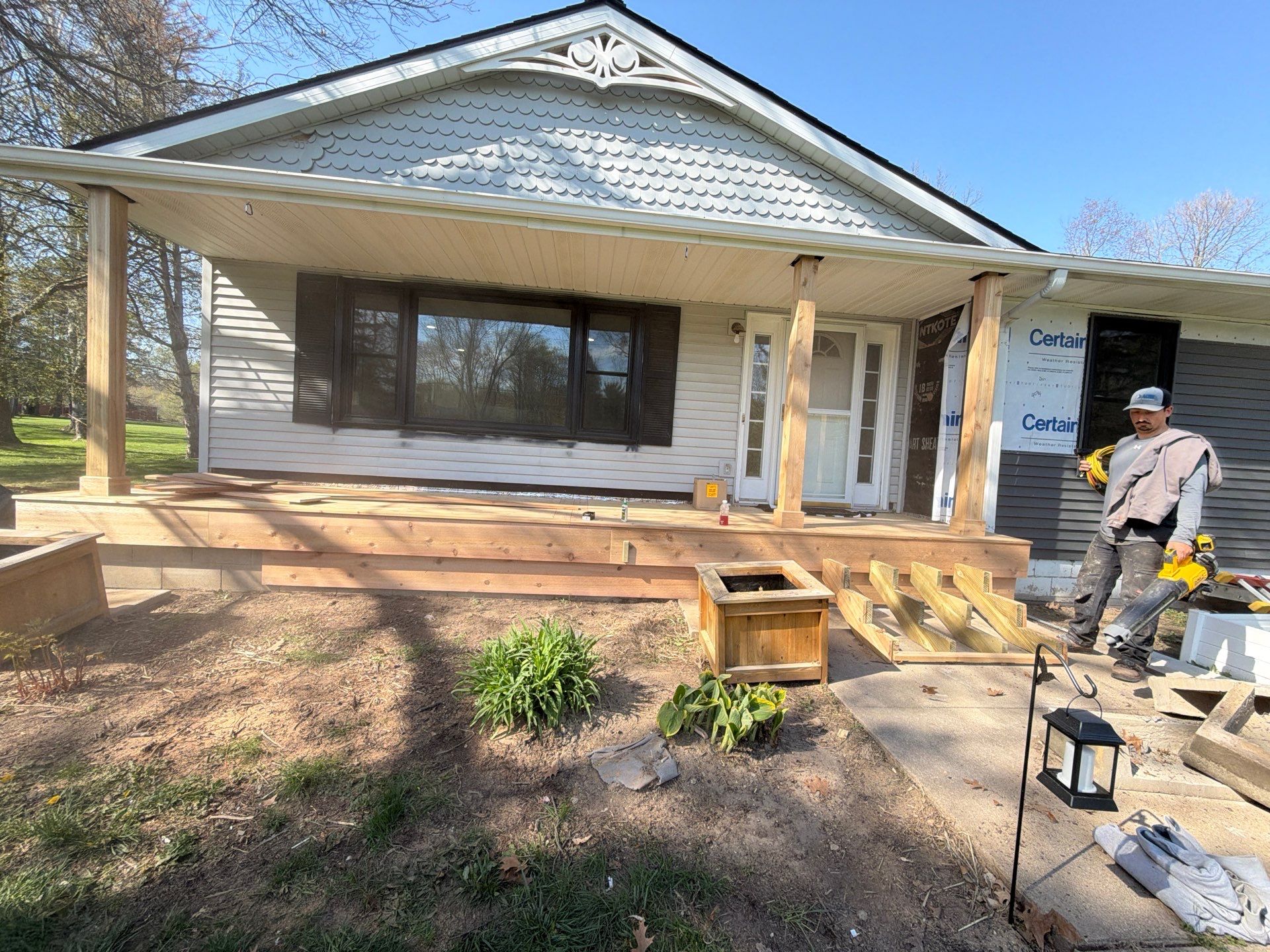 Williamston - Deck build - Cedar Wood Deck